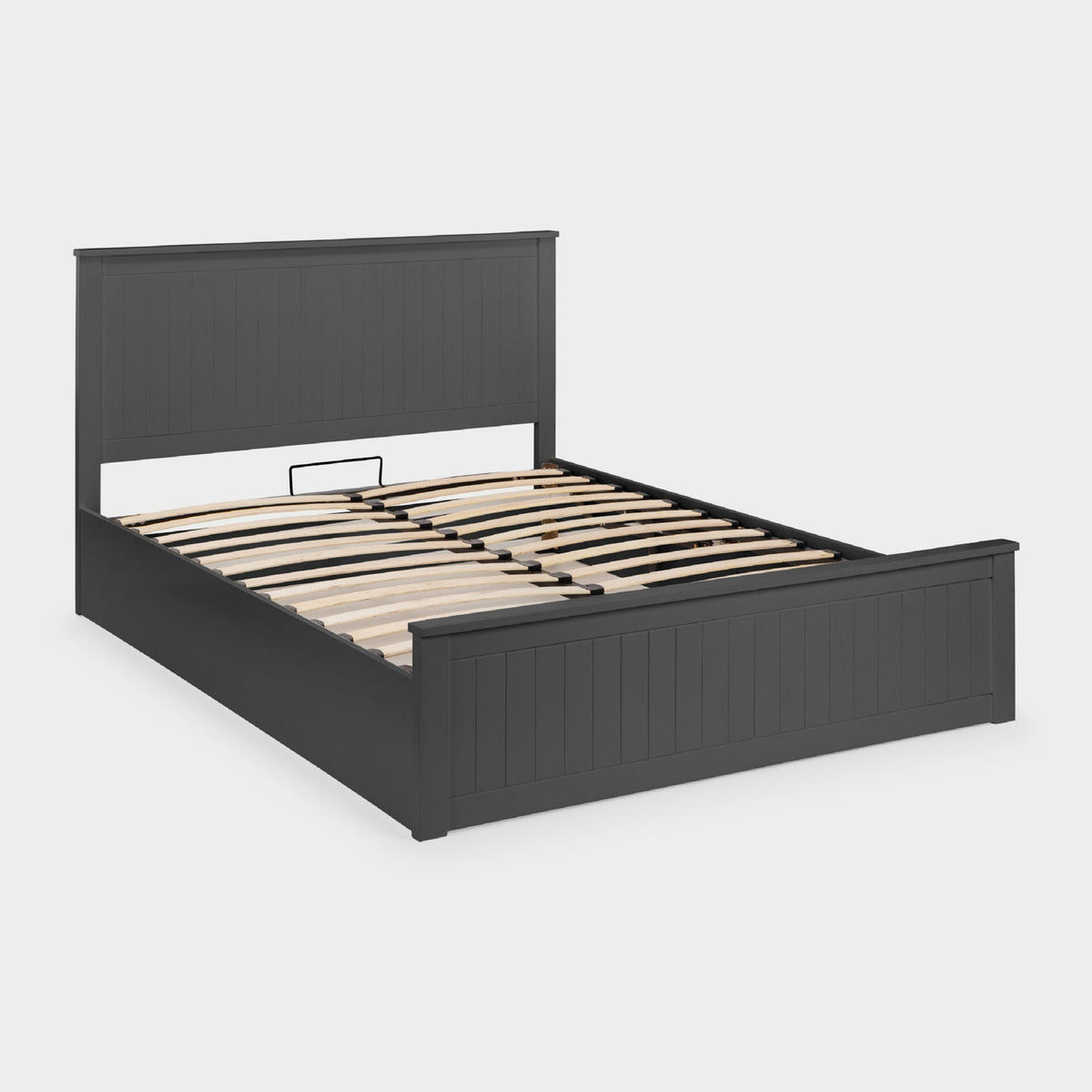Marisol Bed Frame Kingsize Anthracite Ottoman Storage