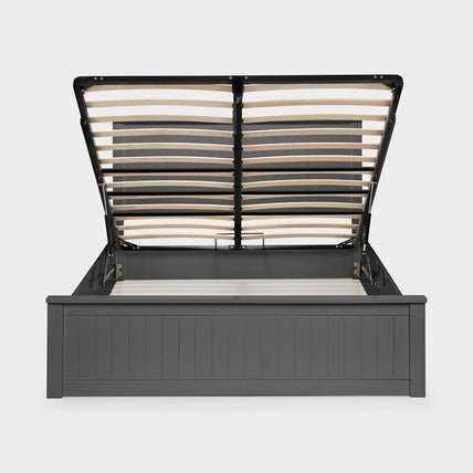 Marisol Bed Frame Kingsize Anthracite Ottoman Storage