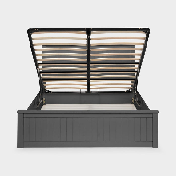 Marisol Bed Frame Kingsize Anthracite Ottoman Storage