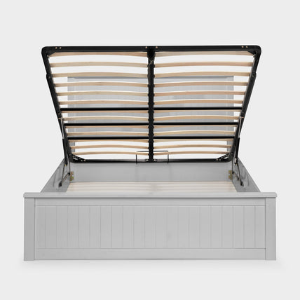 Marisol Bed Frame Kingsize Dove Grey Ottoman Storage