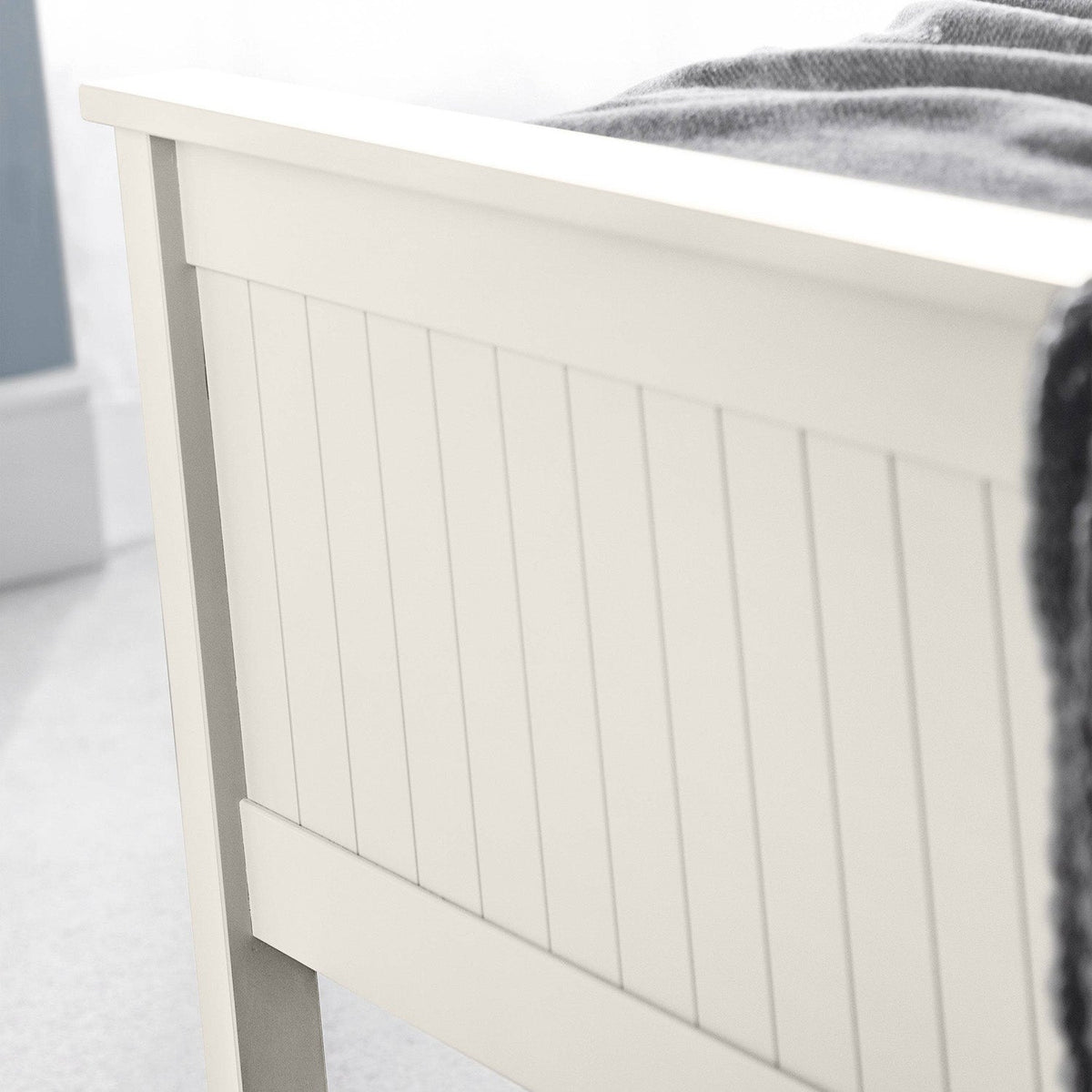 Marisol Bed Frame Kingsize Surf White