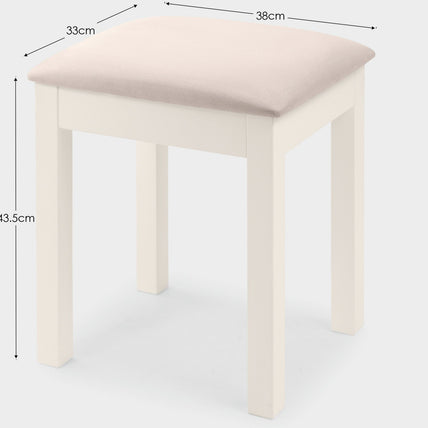 Marisol Dressing Stool Surf White