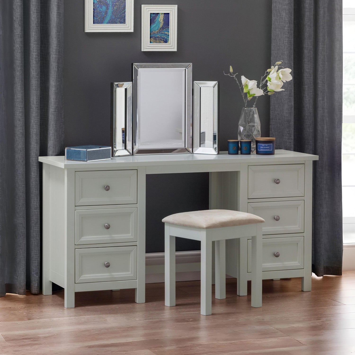 Marisol Dressing Table Dove Grey