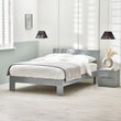 Mercer Bed Frame Kingsize Grey High Gloss