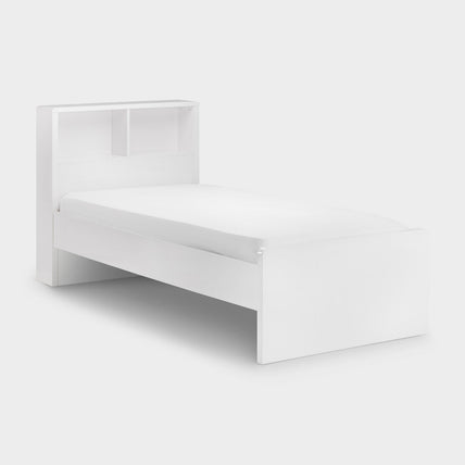 Mercer Bed Frame Single White High Gloss