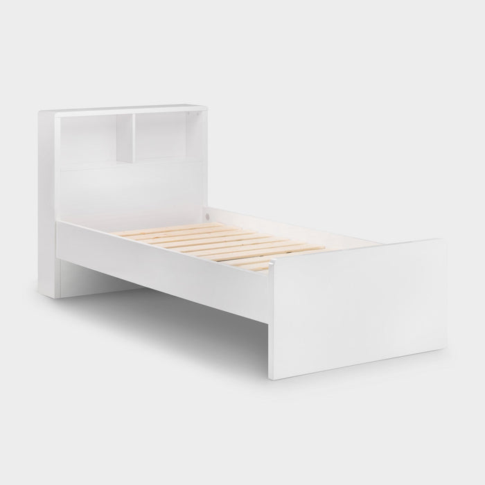 Mercer Bed Frame Single White High Gloss
