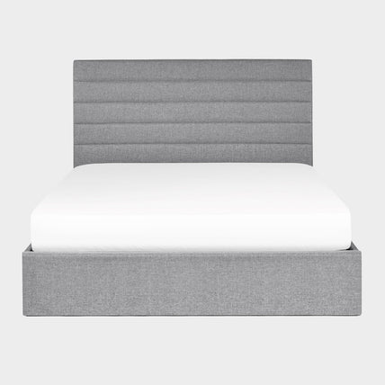 Meridian Bed Frame Double Grey Ottoman Storage