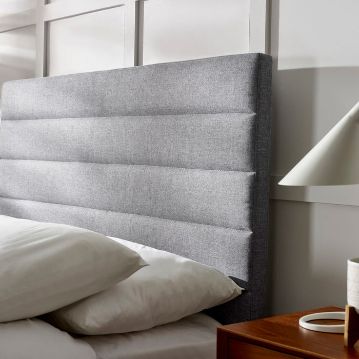 Meridian Bed Frame Double Grey Ottoman Storage