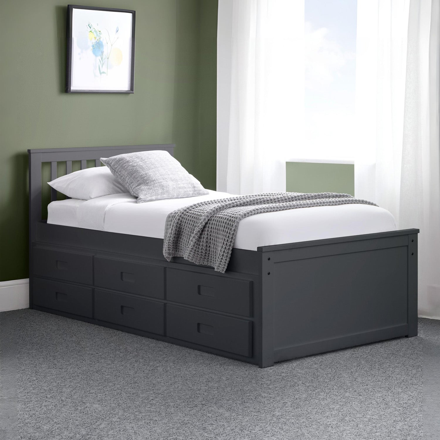 Mina Bed Frame Anthracite