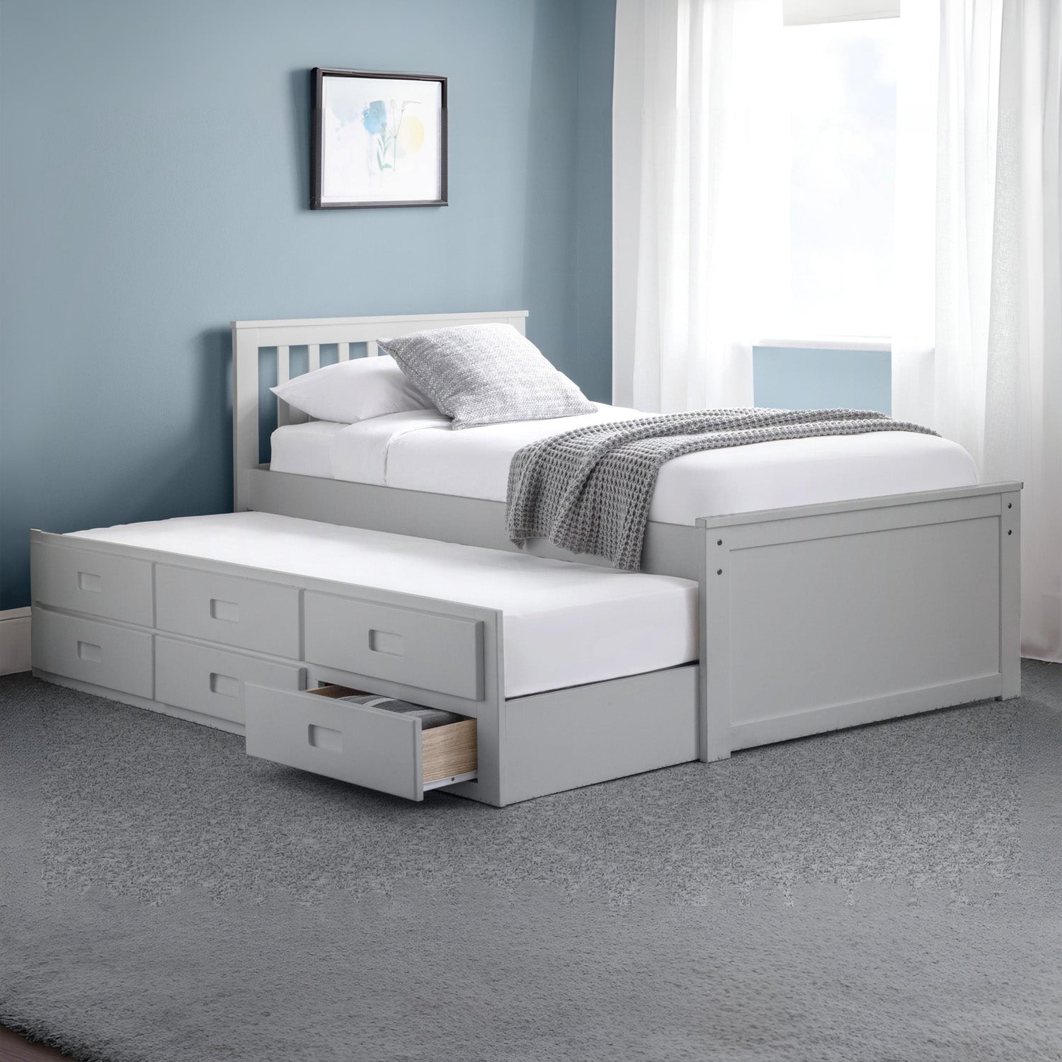 Mina Bed Frame Light Grey