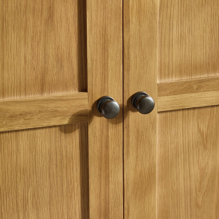 Myrtle 2 Door Wardrobe Waxed Oak