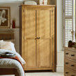 Myrtle 2 Door Wardrobe Waxed Oak
