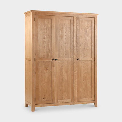 Myrtle 3 Door Wardrobe Waxed Oak