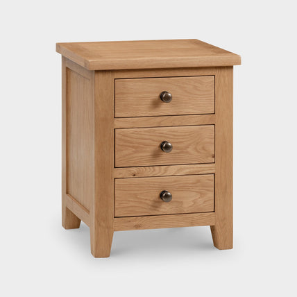 Myrtle 3 Drawer Bedside Oak