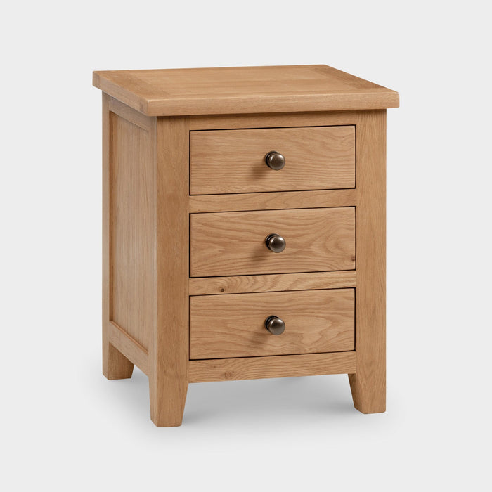 Myrtle 3 Drawer Bedside Oak