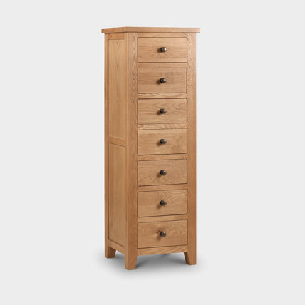 Myrtle 7 Drawer Chest Oak