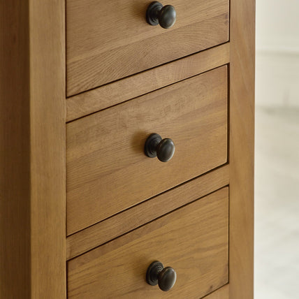 Myrtle 7 Drawer Chest Oak