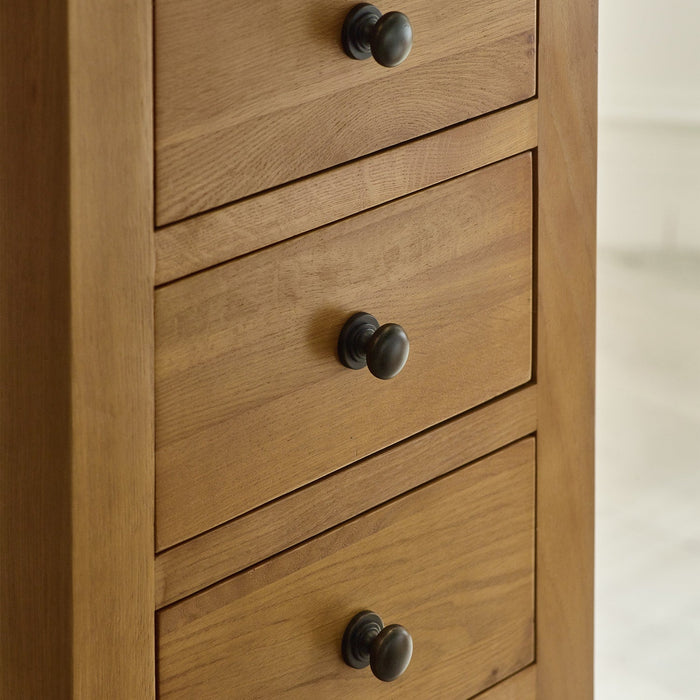 Myrtle 7 Drawer Chest Oak