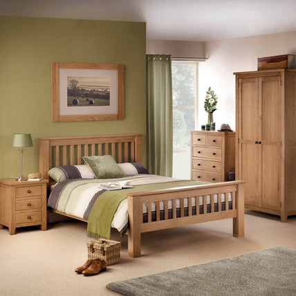 Myrtle Twin Pedestal Dressing Table Oak