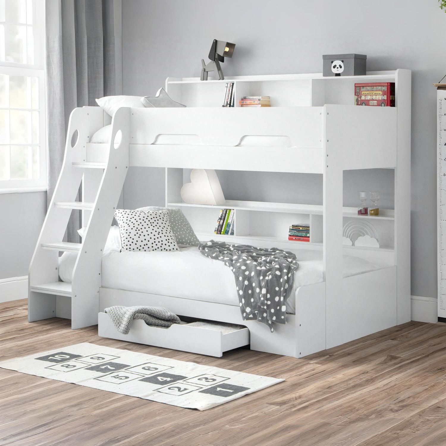 Orin Triple Sleeper Bed White