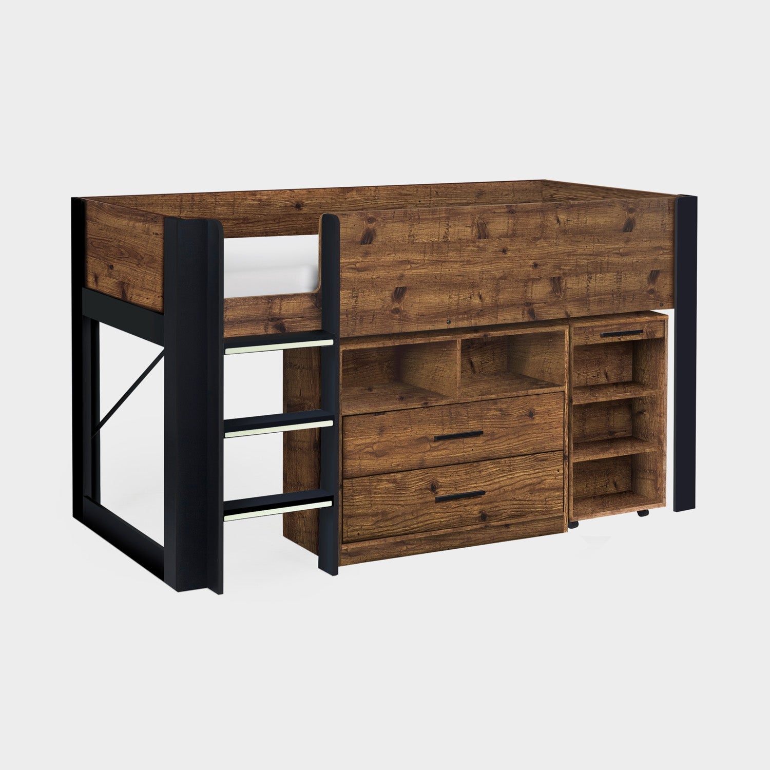 Osprey Midsleeper Bed Wood And Black