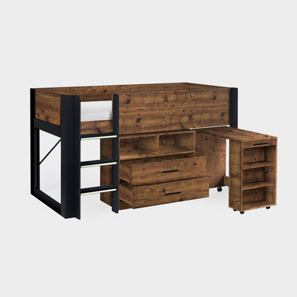 Osprey Midsleeper Bed Wood And Black