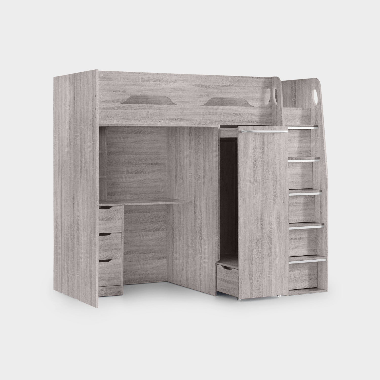 Pegasus Highsleeper Bed Grey Oak