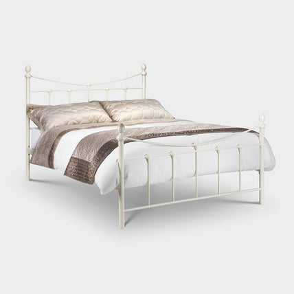 Radcliffe Bed Frame Double Stone White