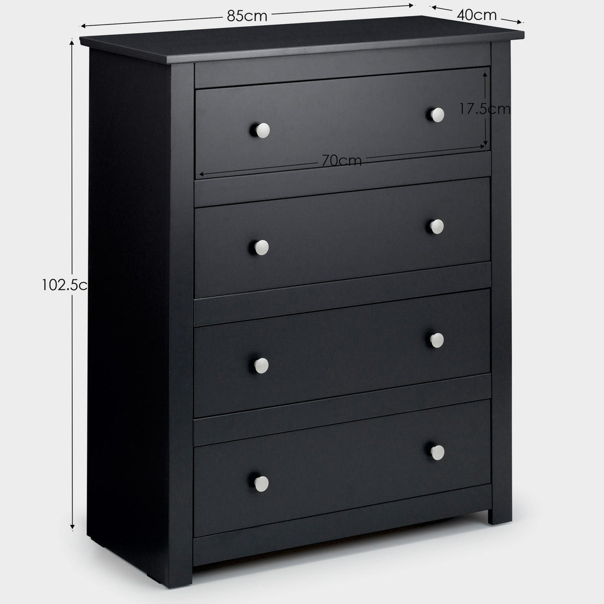 Raine 4 Drawer Chest Anthracite