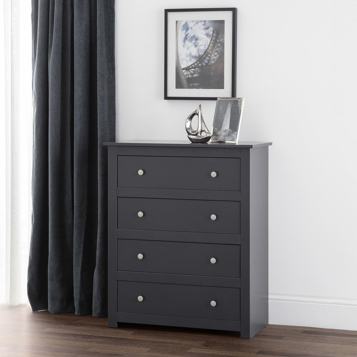 Raine 4 Drawer Chest Anthracite