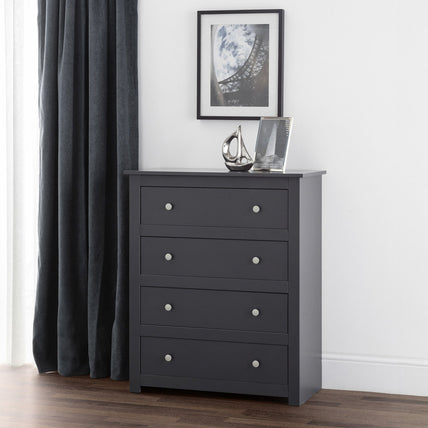 Raine 4 Drawer Chest Anthracite