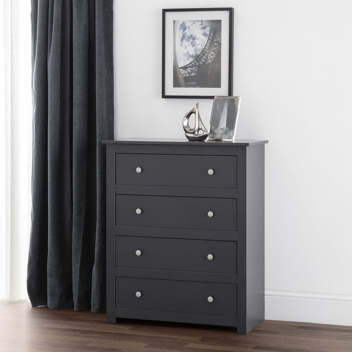 Raine 4 Drawer Chest Anthracite