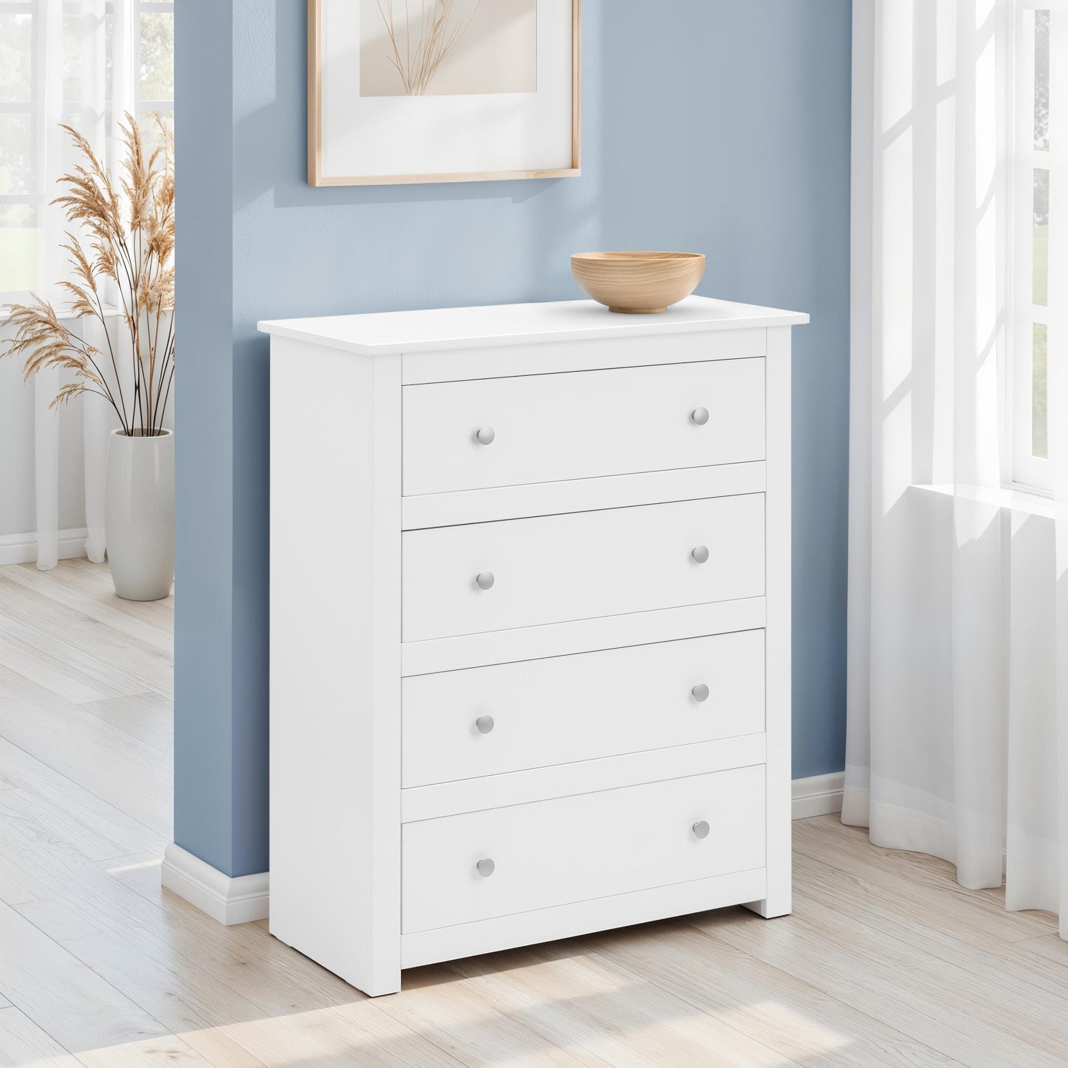 Raine 4 Drawer Chest Surf White