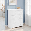 Raine 4 Drawer Chest Surf White