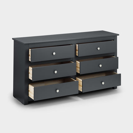 Raine 6 Drawer Chest Anthracite