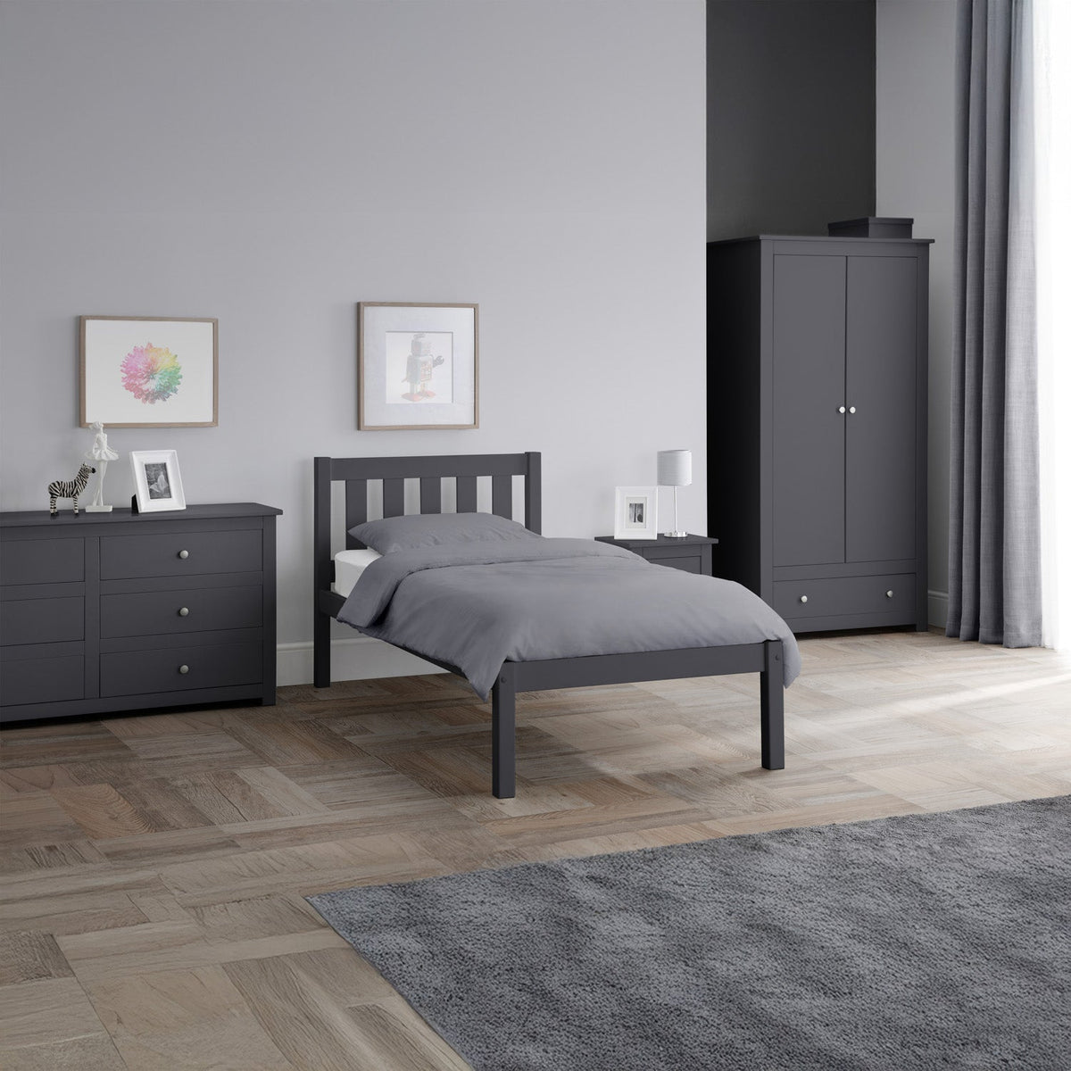 Raine 6 Drawer Chest Anthracite