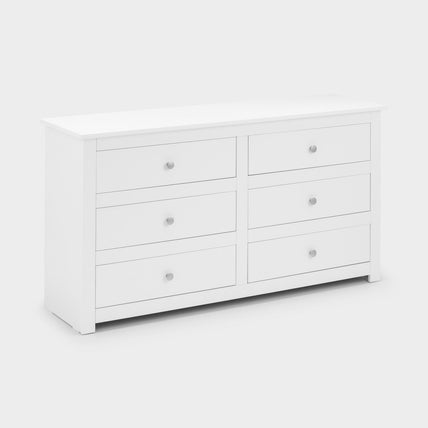 Raine 6 Drawer Chest Surf White
