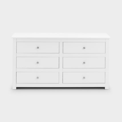 Raine 6 Drawer Chest Surf White