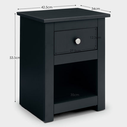 Raine Bedside Anthracite