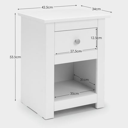 Raine Bedside Surf White