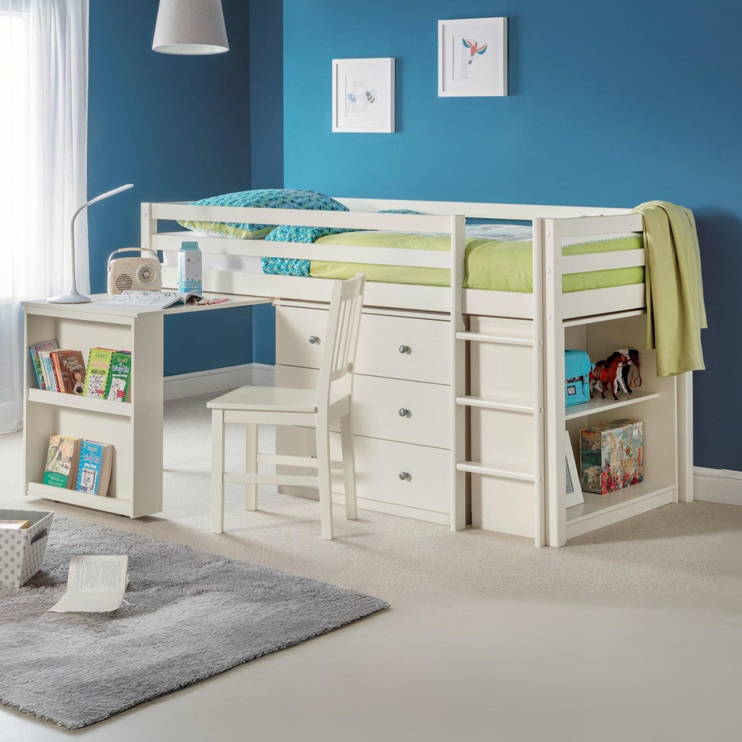 Reef Sleepstation Bed Stone White