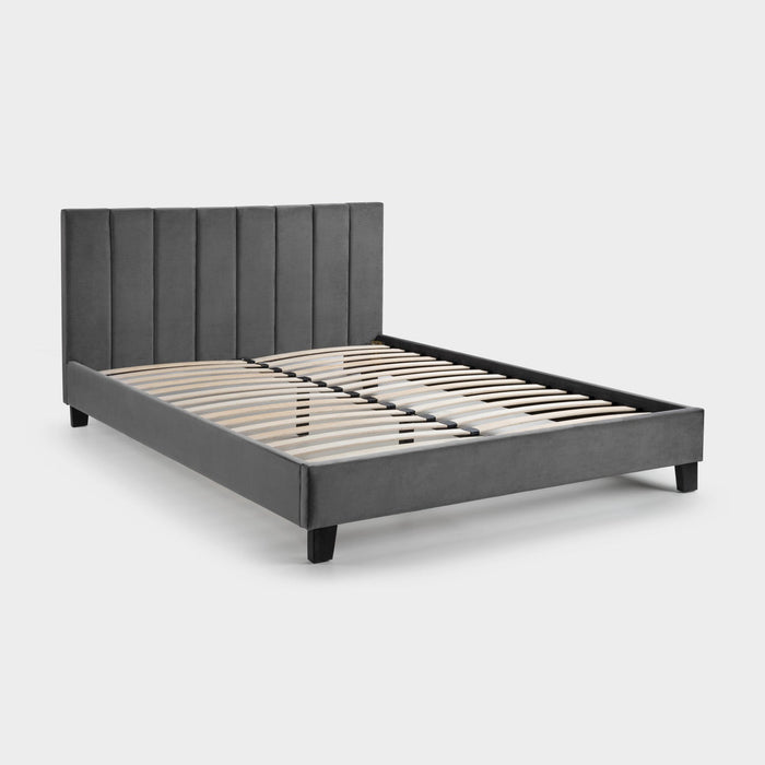 Rhea Bed Frame Double Grey