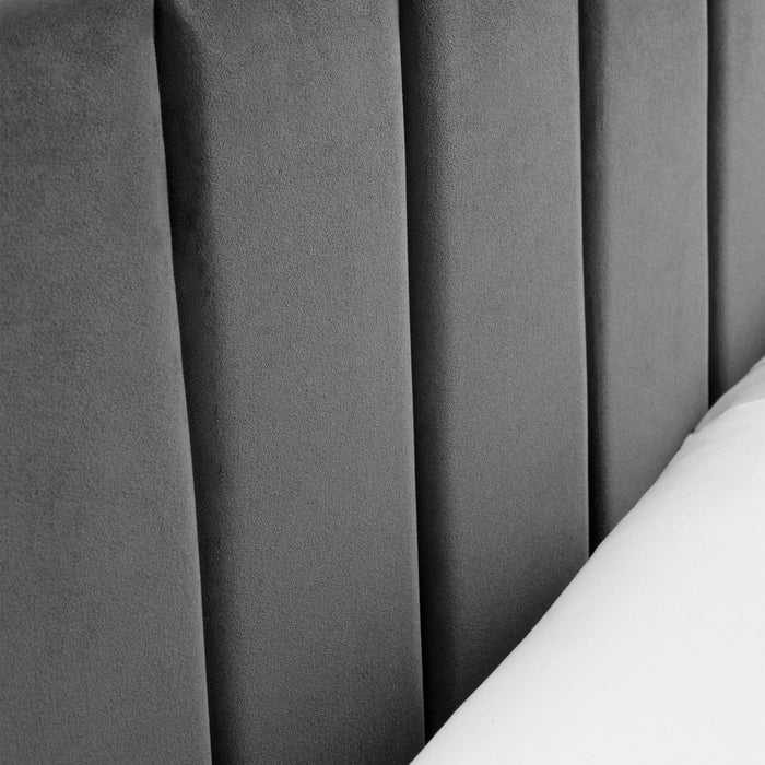 Rhea Bed Frame Double Grey
