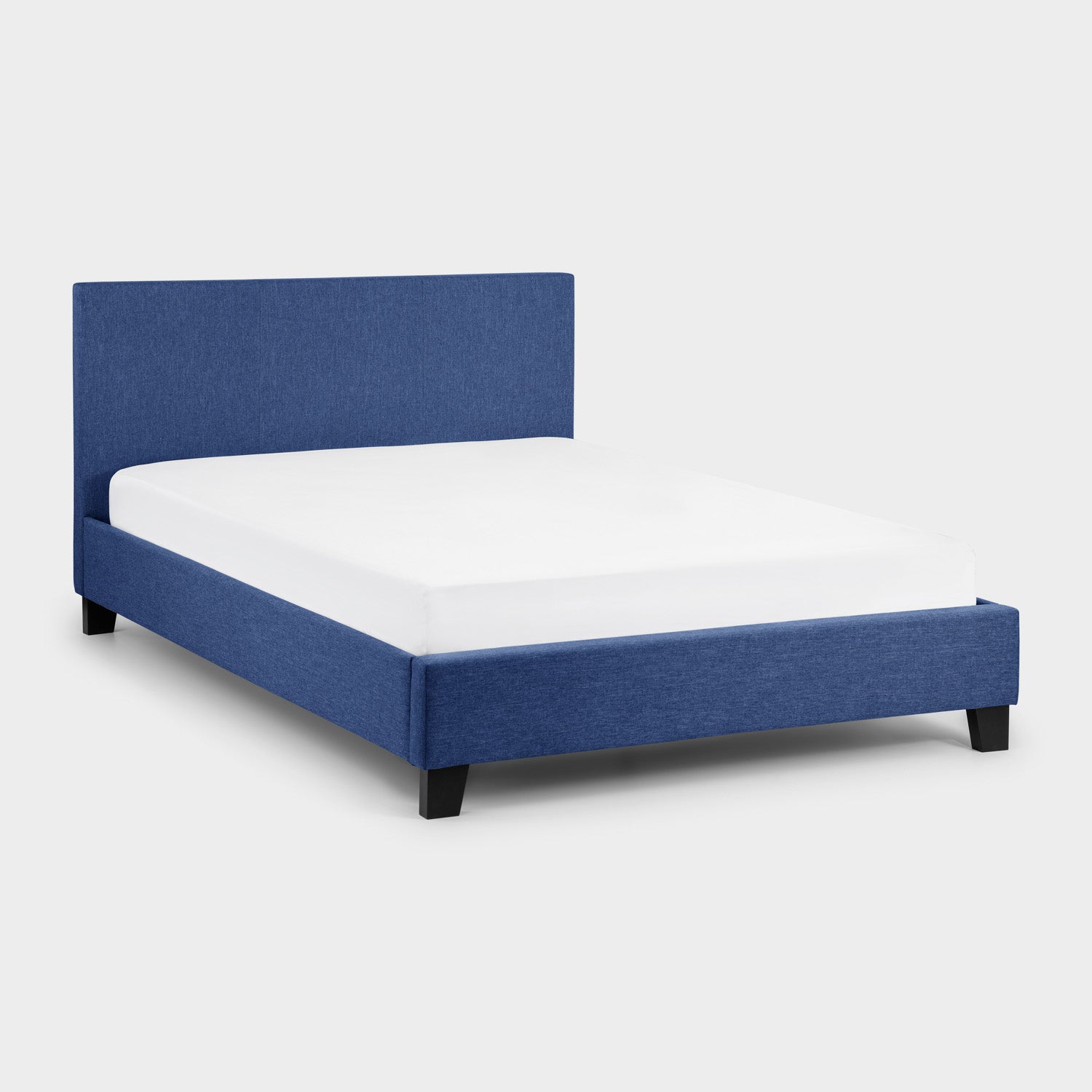 Robin Bed Frame Double Blue Linen