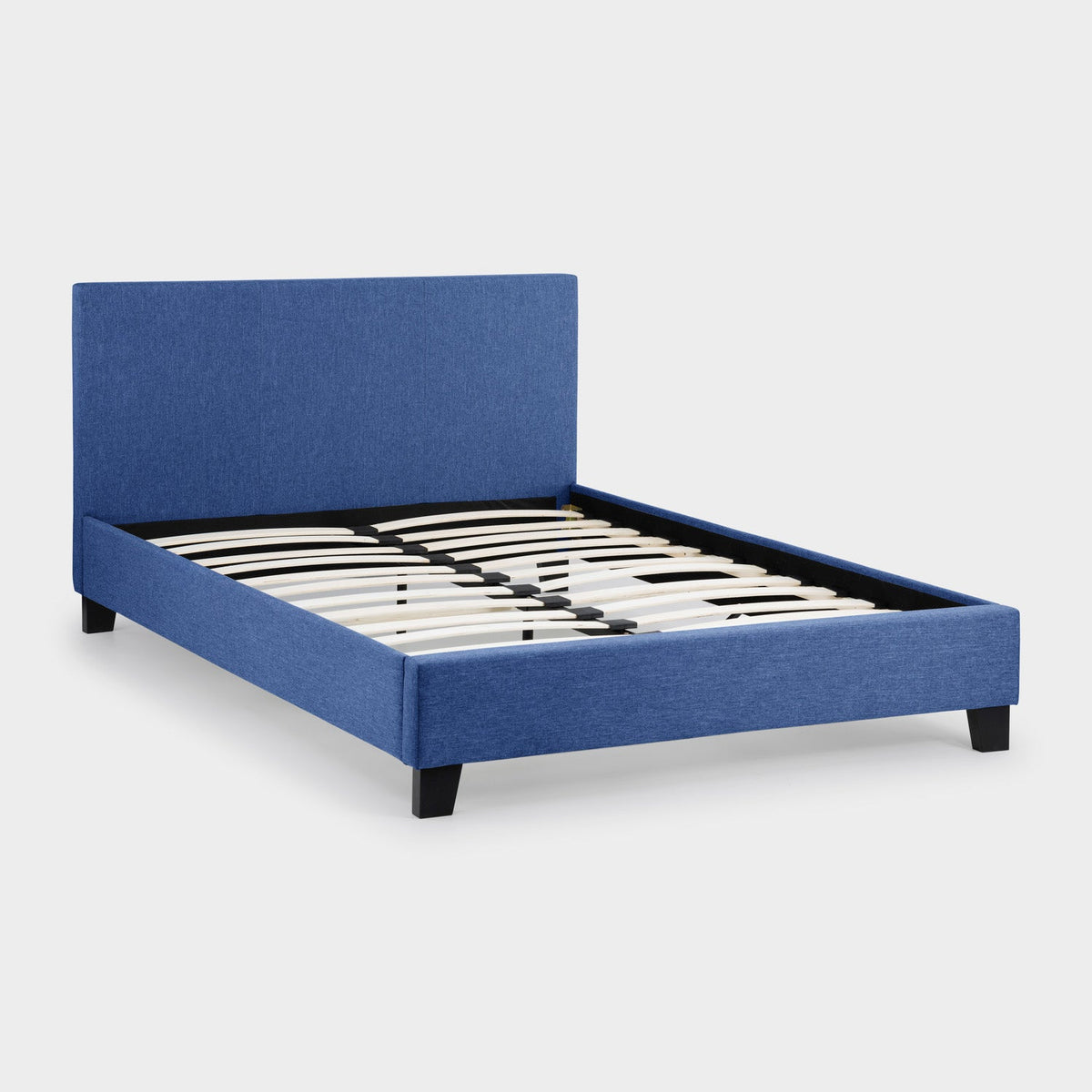 Robin Bed Frame Double Blue Linen