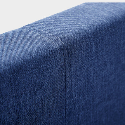 Robin Bed Frame Double Blue Linen