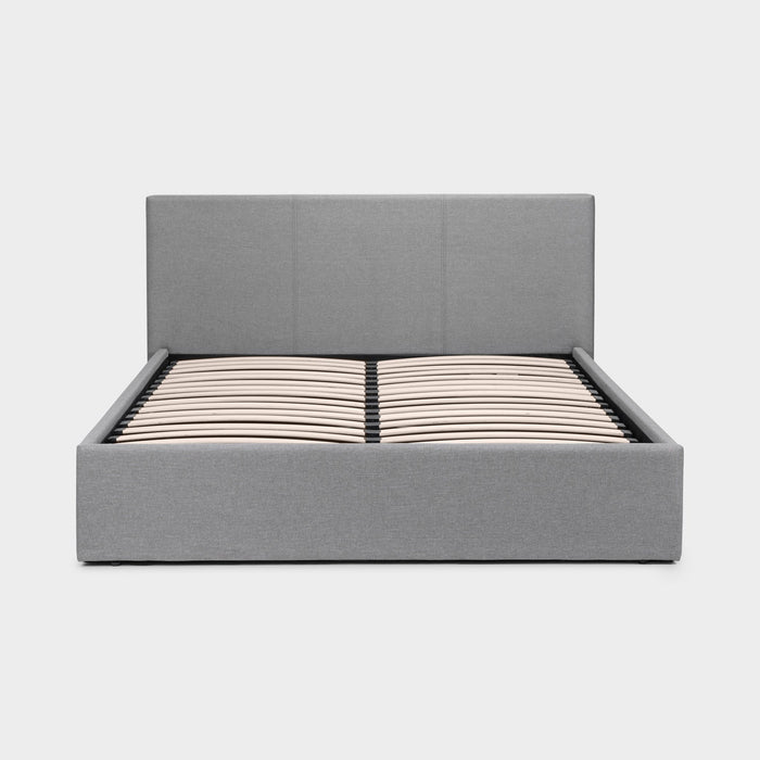 Robin Bed Frame Kingsize Light Grey Ottoman Storage