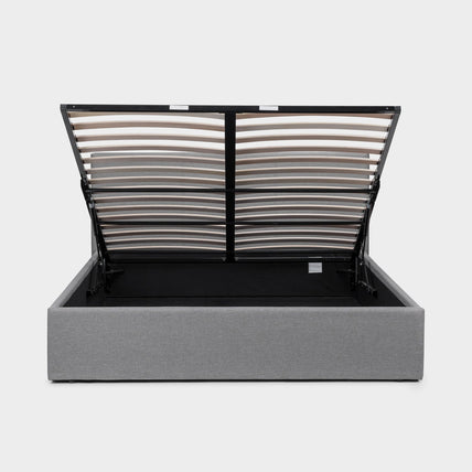 Robin Bed Frame Kingsize Light Grey Ottoman Storage