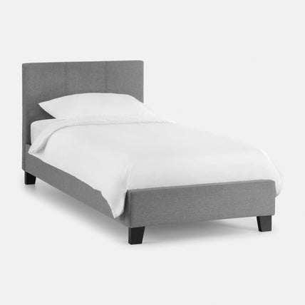 Robin Bed Frame Single Grey Linen
