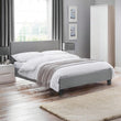 Robin Bed Frame Single Grey Linen